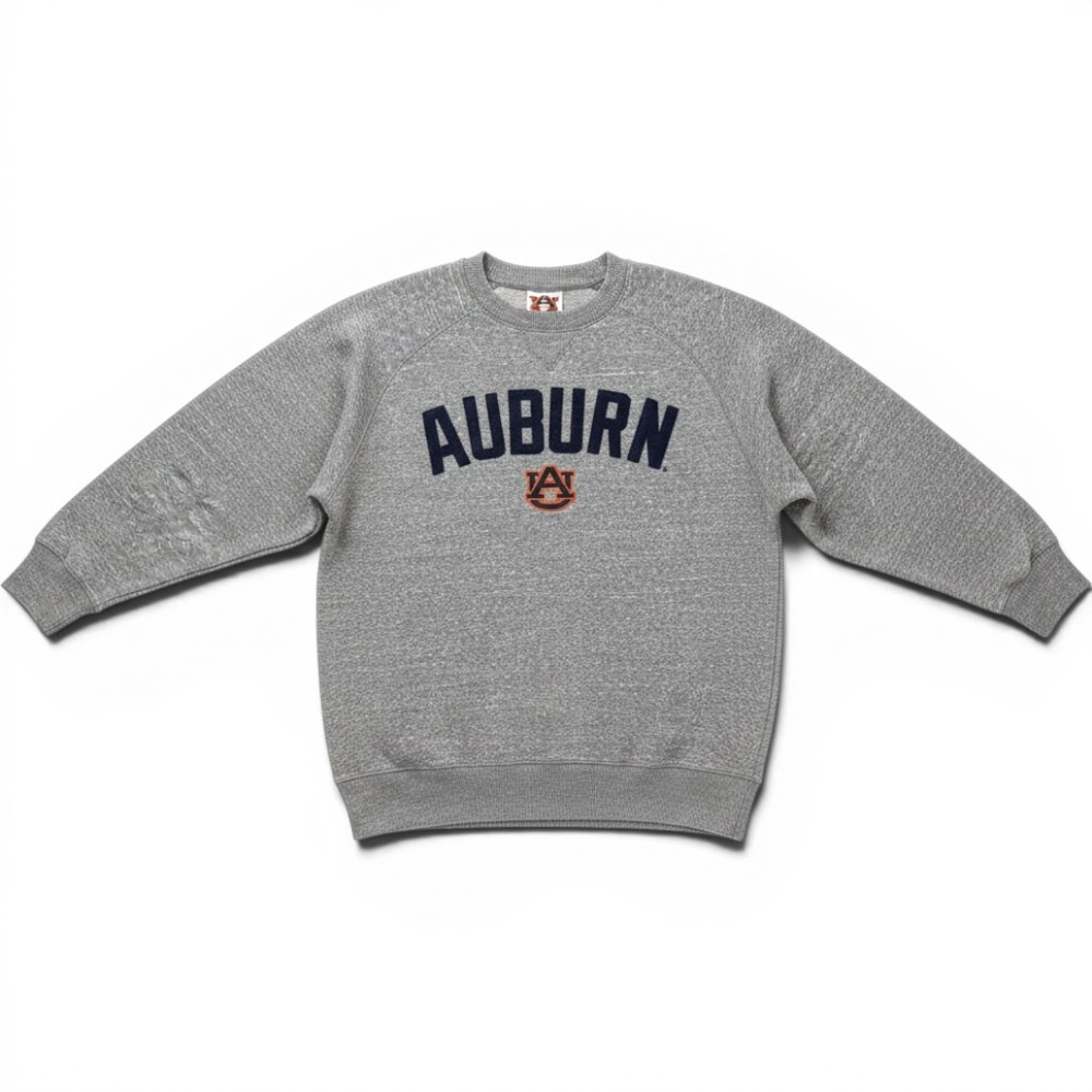 Champion Auburn University Sweatshirt Gray Heather Crewneck Pullover S War Eagle